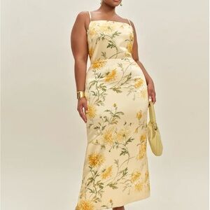 Reformation Frankie Silk Dress